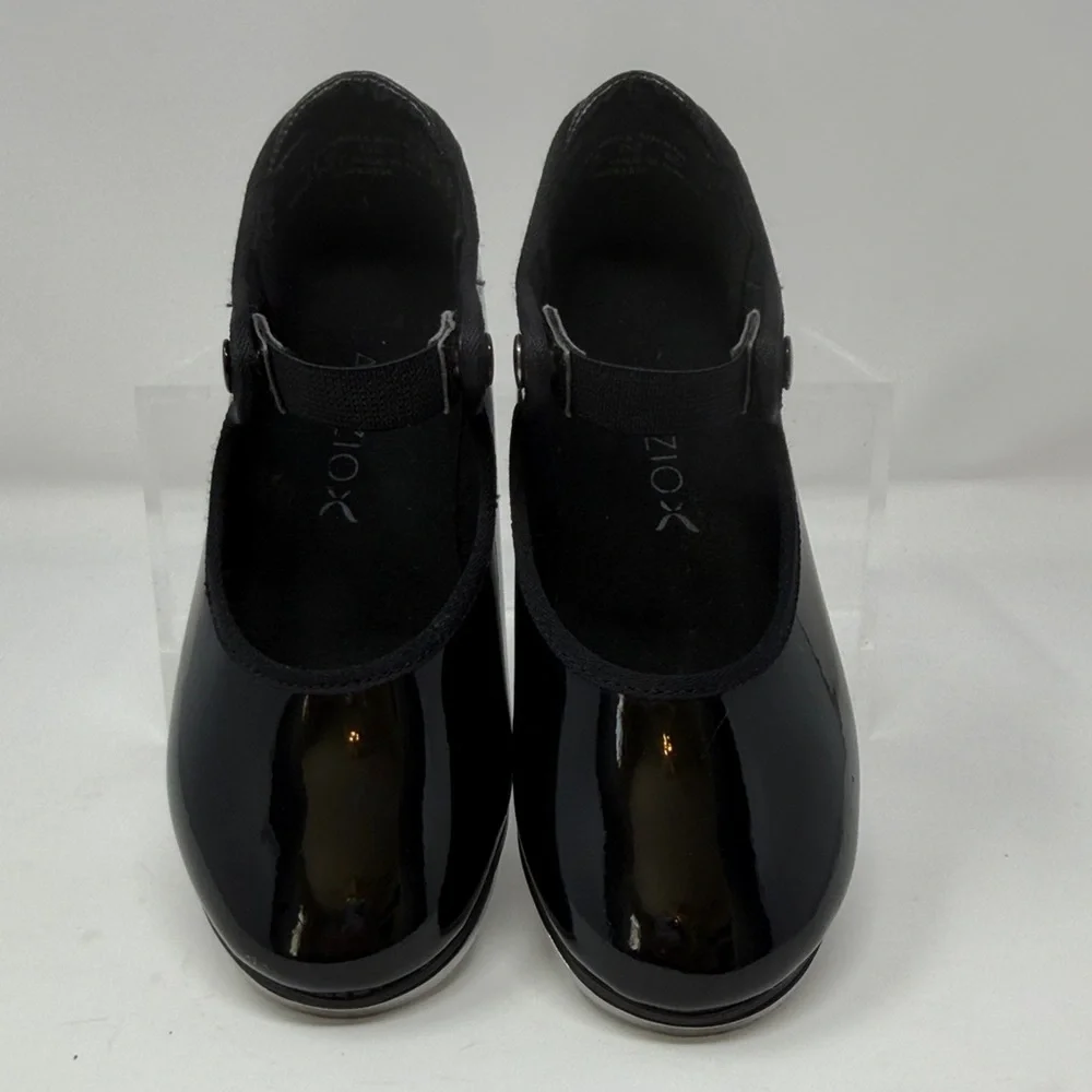 Capezio Black Patent Mary Jane Dance/Tap Shoes Girls Size 11